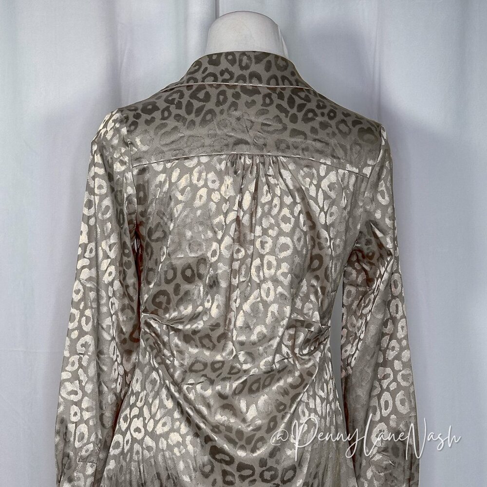 Aakaa Cheetah Print Tie Front Mini Dress - Picture 11 of 14